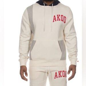 AKOO Logo Hoodie Whisper White Men’s Size X-Large NWT